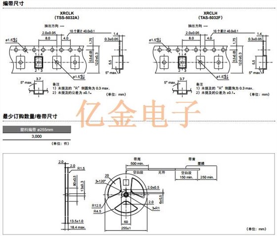muRata石英晶體諧振器應用以及包裝使用