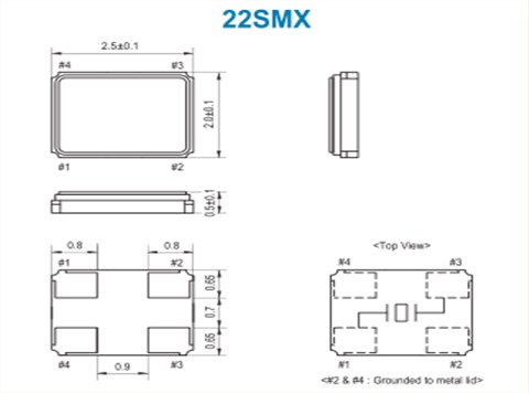 SMI晶振,22SMX進口晶振,22M480-8,6G相關設備晶振