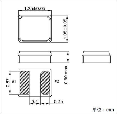 精工新型小型封裝SMD系列SC-12S晶振